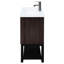 Meuble-lavabo autoportant de 36 po Honoria, 2 portes de rangement, tablettes évidées, pouces de meuble-lavabo texturé, couleur noyer, comptoir en céramique, pieds réglables-121114168-121114171