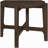 Mavis deep brown solid wood round side table