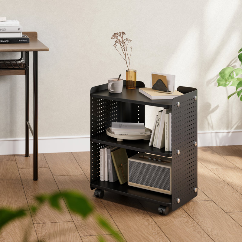 Support d'imprimante 3D, chariot d'imprimante robuste avec roues, noir