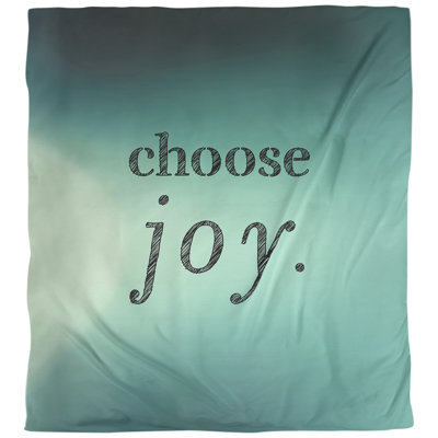 Housse de couette simple choose joy quot
