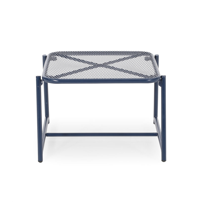 KINCAID 13"H SIDE TABLE, Navy