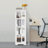 4-Tier Rotating Bookshelf, Floor Standing Rotating Bookcase