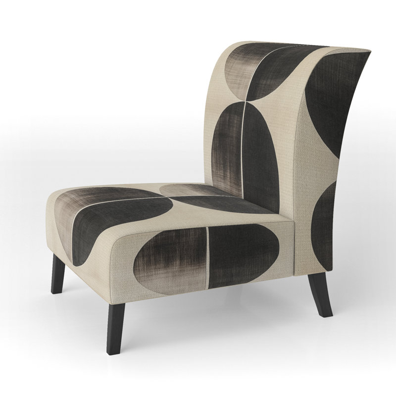 Upholstered Accent Chair, Slipper Armless