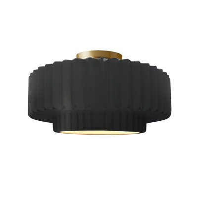 Plafonnier semi-encastré en céramique Radiance