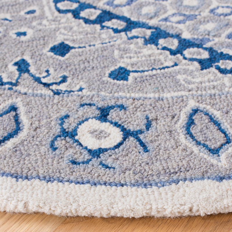 Tapis en laine touffeté à la main Micro-Loop Southwestern, Rectangle 2 pi 6 po x 4 pi
