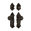 Nostalgic Warehouse Victorian Entry Set with Craftsman Knob