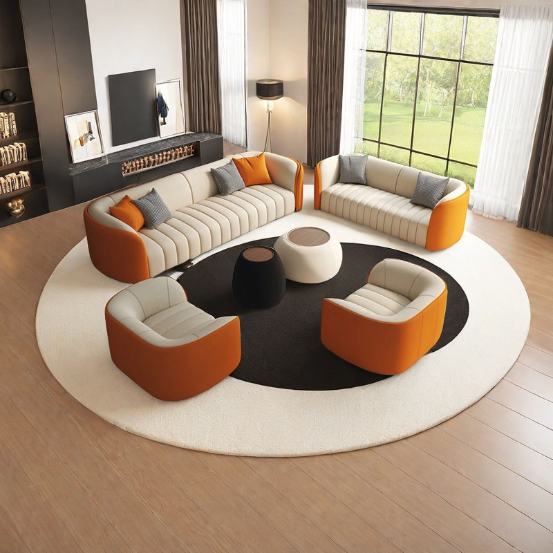 Business light  luxury negotiation sofa