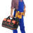 16Inch Portable Tool Box Organizer Storage Bag with Handle Zipper Closure Waterproof Fabric