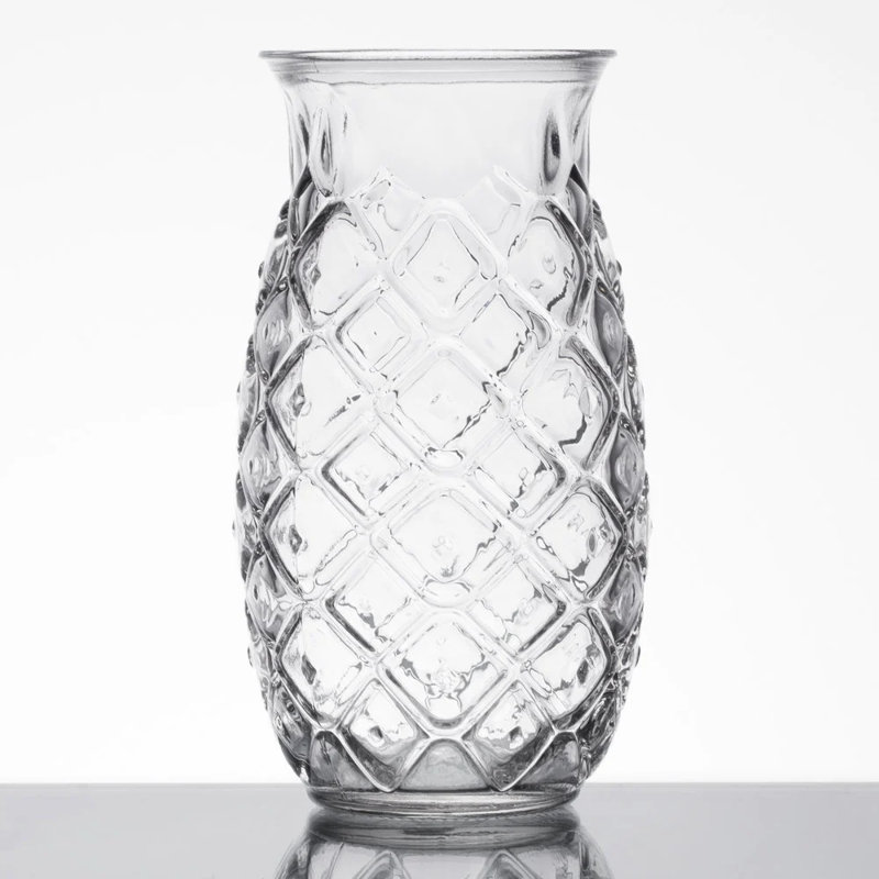Libbey Tiki Pineapple Glasses, 17-ounce, Set of 4