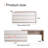 Amaly Modern Home Office Extendable Dresser Desk Combo with 6-Drawer