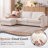 4 - Piece Teddy Modular Sectional Sofa Cloud Couch with Ottoman and 2 Storage Side Table-793588775-798281544