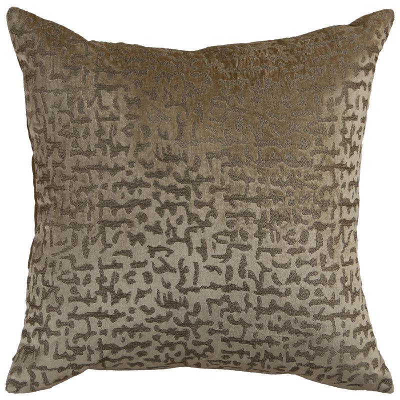 Down Filled Glam Accent Throw Pillow