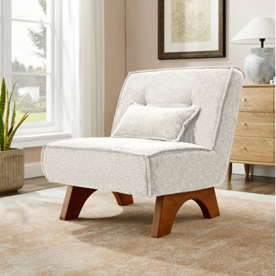 Drayk 29.5'' W Upholstered Accent Lounge Chair with Pillow