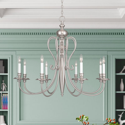 Lustre style chandelier à 8 lumières Wilbourn