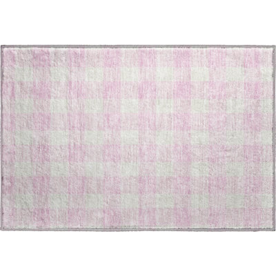 Premium Machine Washable Prisco Pink Rug