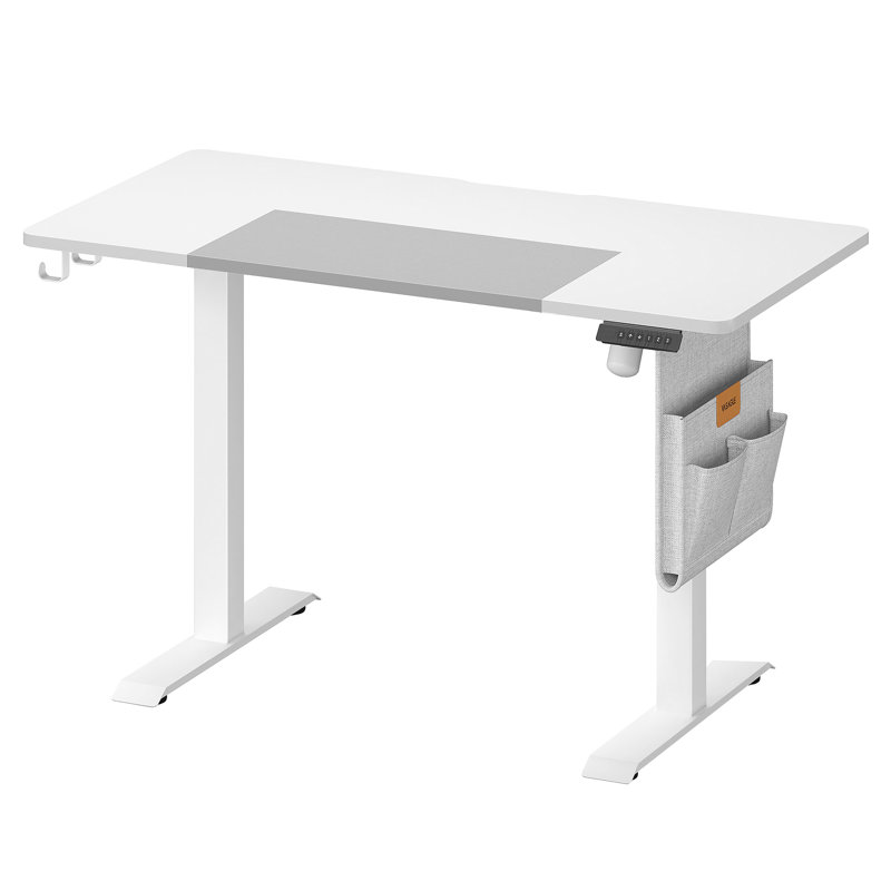 Aiyannah Height Adjustable Rectangle Accent, 72cm H x 120cm W x 60cm D, Matte White