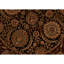 Wool Oriental Area Rug in Black/Wine