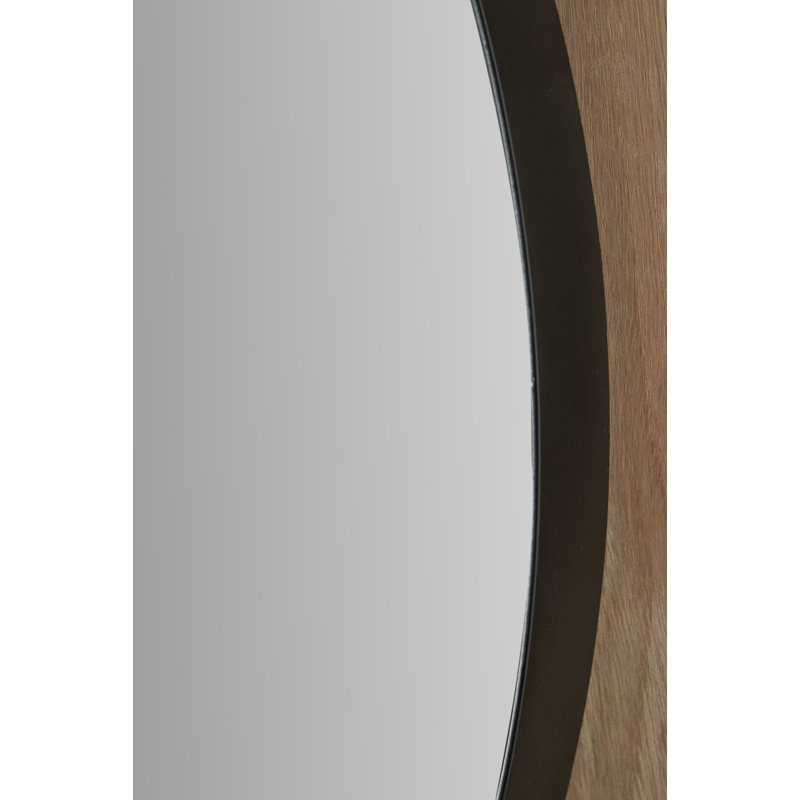 Stainless Steel Arch Wall Mirror, Black