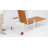 Oversized HDPS Plastic Adjustable Outdoor Chaise Lounge Chair With Wheel-1959783355