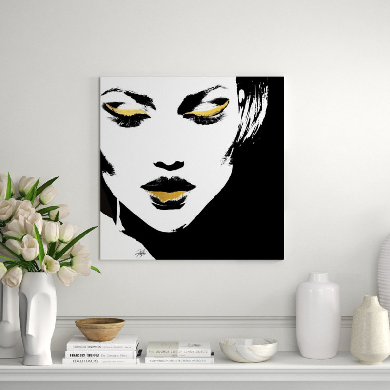 Glam Rock VII Painting by Kelli Ellis, Gilded Gold and Silver, 36" H x 36" W