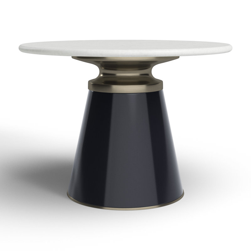 Nebular Round Coffee Table, Black, 17" H x 24" W x 24" D