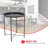 Iron Tray Top End Table-1367862317