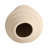 Decorative Textured Ribbed Table Vase with Chiseled Design for Home Decor - Sculptural Tall Flower Vase for Shelf or Kitchen Accent - Ivory and Tan-196265669