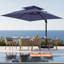 Parasol carré en porte-à-faux 116 po x 116 po, base lestée non inclus-1532701739