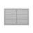 Brannick 46.5" W Handleless 6-Drawer Double Dresser-94481525