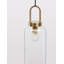 1 - Light Brass Gold Jar Pendant