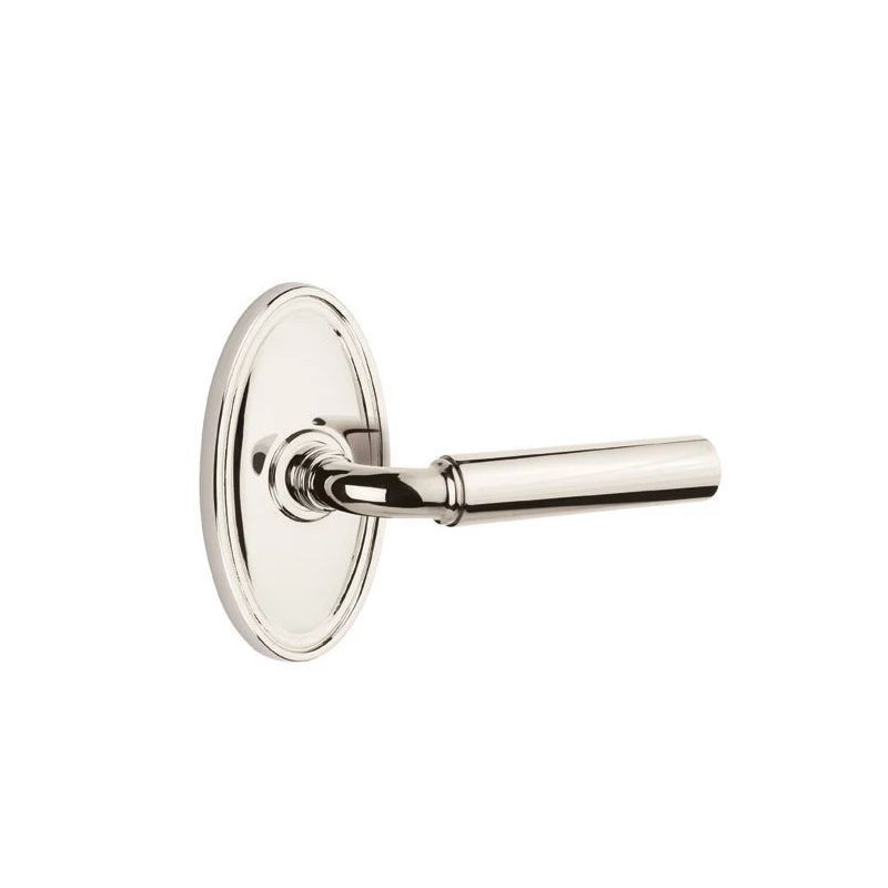 Passage Door Lever, Right, Polished Nickel