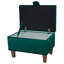 50cm Emerald Green Velvet Storage Ottoman