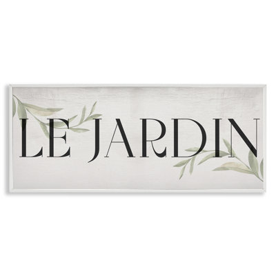  French Garden Phrase Framed Giclee Art by Daphne Polselli