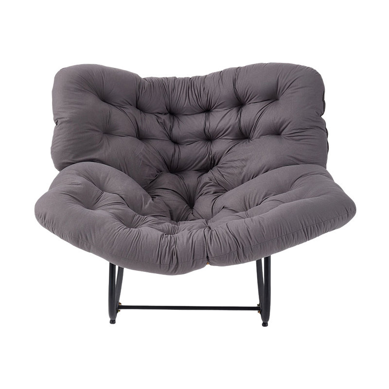 Fleece Fabric；Iron Rocking Chair, Grey