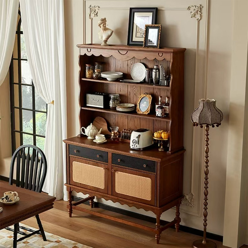 Armoire à nourriture en bois massif American Vintage