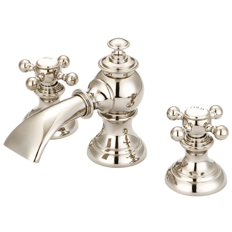 Robinet pour salle de bain Erath, Nickel poli, Ball Ball Cross