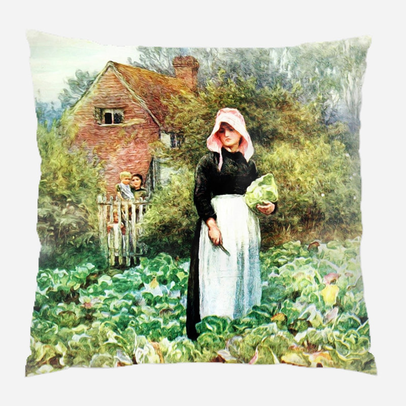 Coussin rétro Dilley, Microsuède, Intérieur