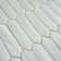 Vasoart White 10.28 In. X 12.52 In. Picket Glossy Glass Mosaic Tile  (9 Sq. Ft./Case)