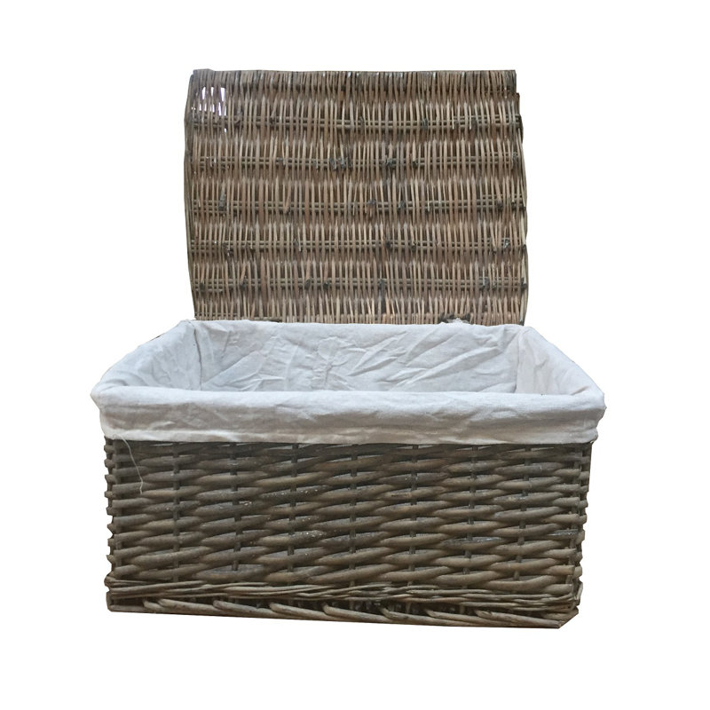 Brambly Cottage Wicker Decorative Basket, 12cm H x 30cm W x 20cm D, Oak