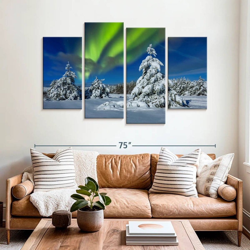 Alvord Winter Northern Lights, 42" H x 68" W