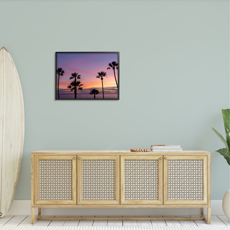 Mauve lever de soleil ciel haut, Giclée encadrée noir minuit, H 24 po x l 30 po x P 1,5 po