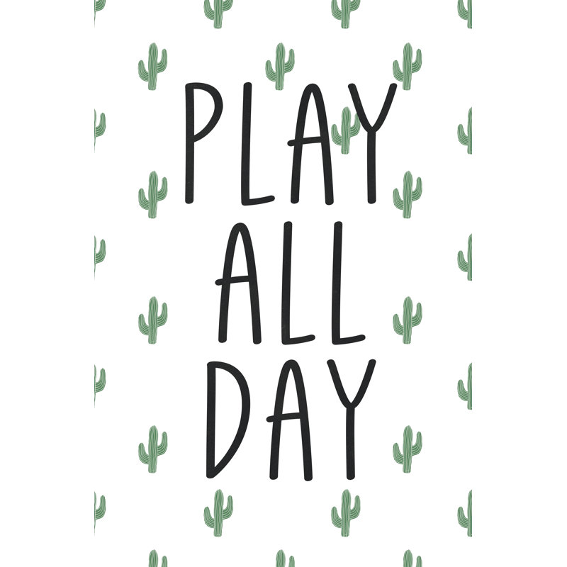 Play All Day 2 - Wrapped Canvas Print, 46cm H x 30cm W x 3.8cm D