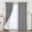 100% Blackout Thermal Insulated Polyester Curtain Pair-633352624-633352629