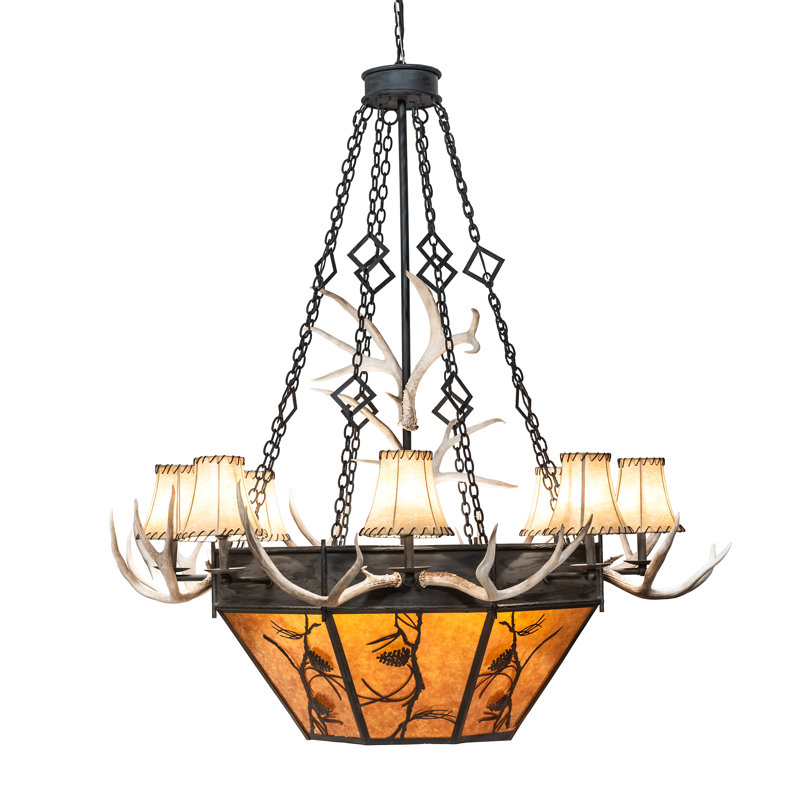 Whispering Pines Antler 16 - Light Chandelier