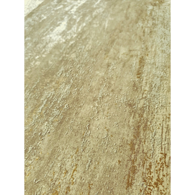 Urban Classics Collection Brera Metallic Abstract Distress Wallpaper Roll, Gold