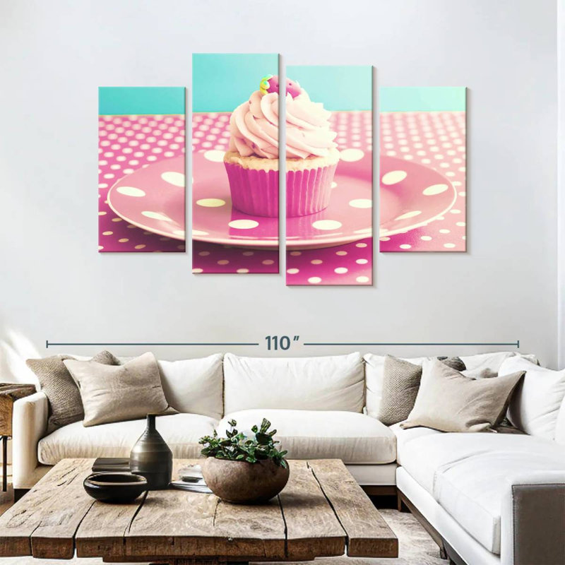 Yarlin Cupcake, 54" H x 84" W