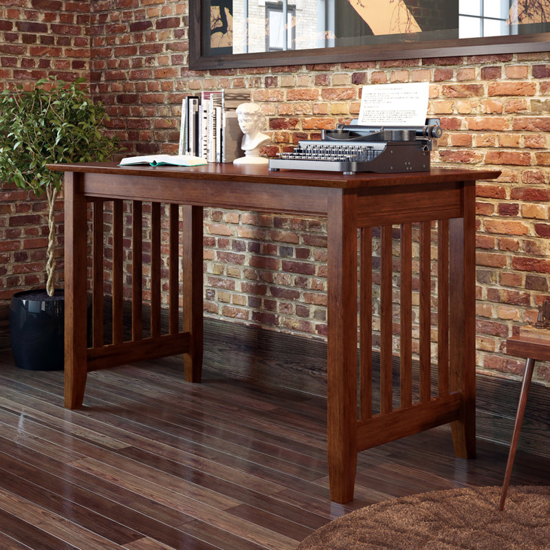 Mission 48" Solid Wood Writing Desk