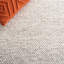 Tapis beige / ivoire à motif géométrique fabriqué à la main Almus-1722953262