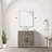 Single Bath Vanity with White Quartz Top