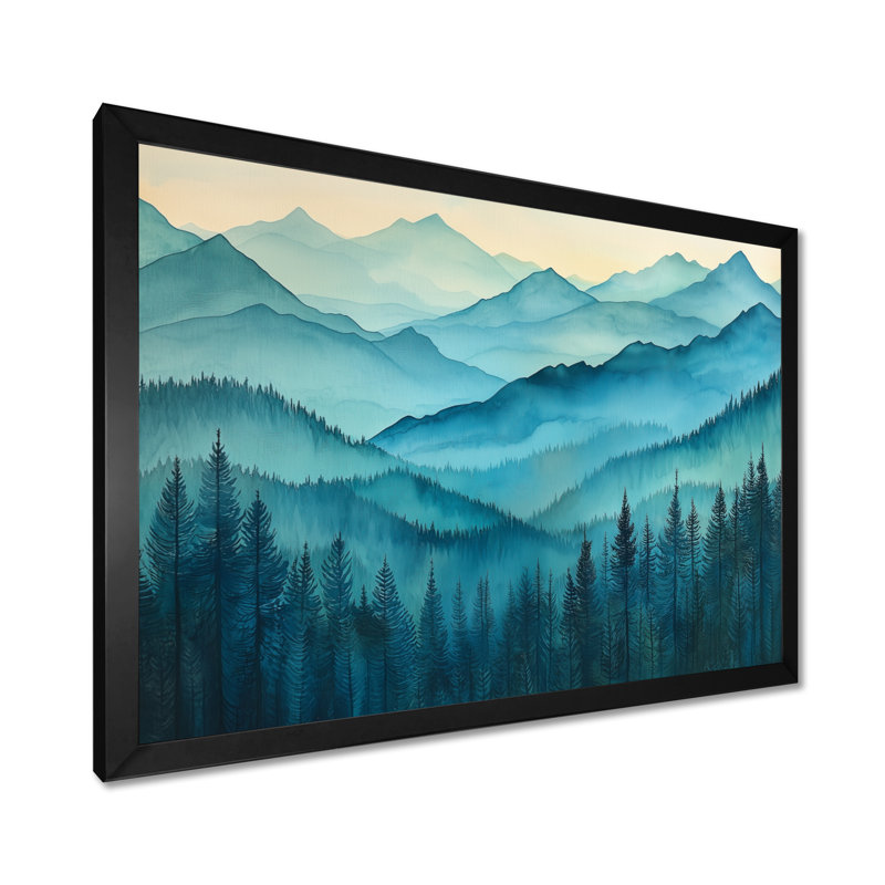 Giamarie - Landscapes Wall Art, Reproduction encadrée d'une seule photo, Noir, noir, noir, noir, H 12 po x l 20 po